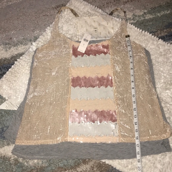 NWT Anthropologie Tiny Sequins & Velvet Layered M - Picture 6 of 8